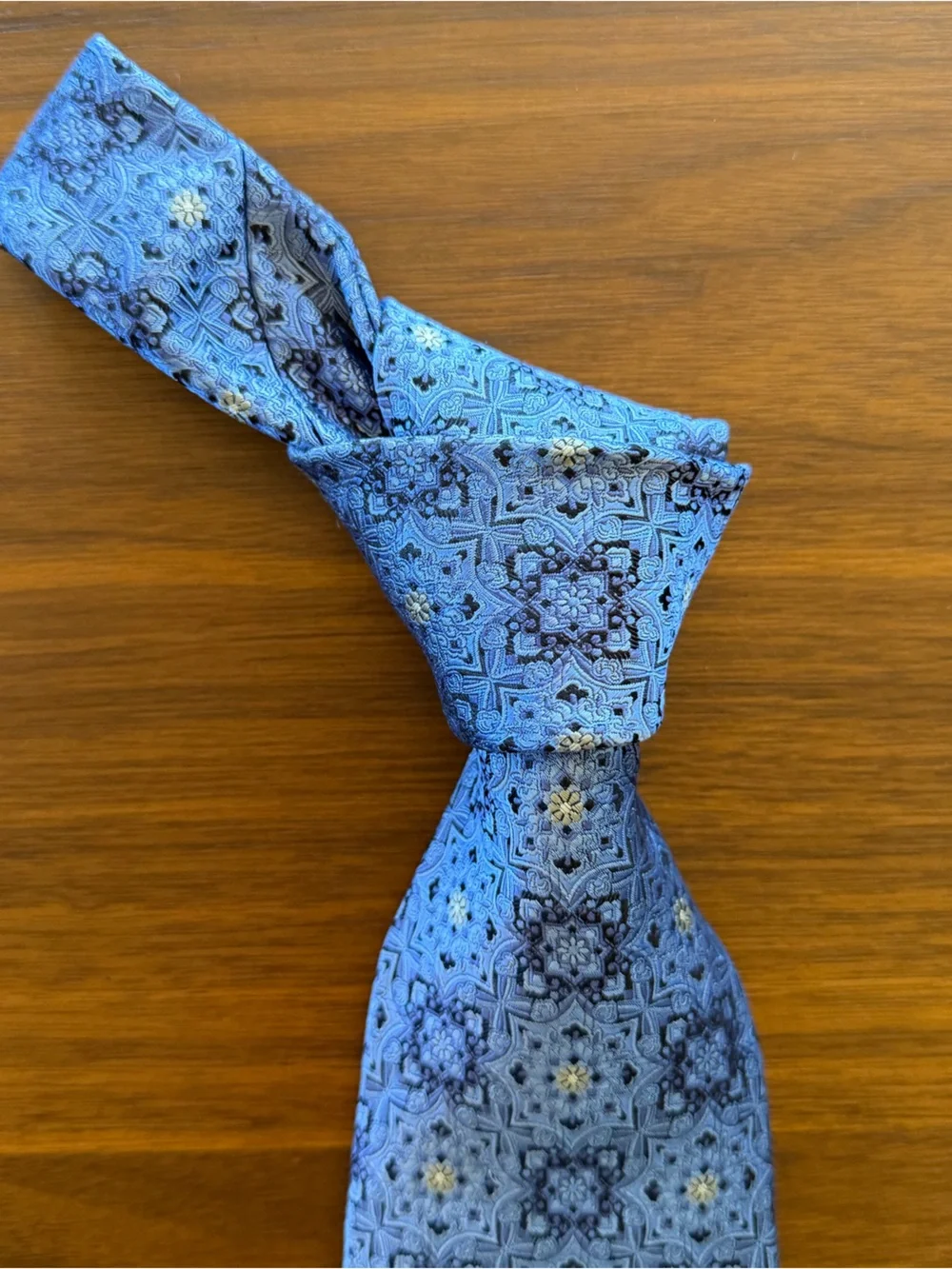 Robert Talbott Light Blue Patterned Silk Tie